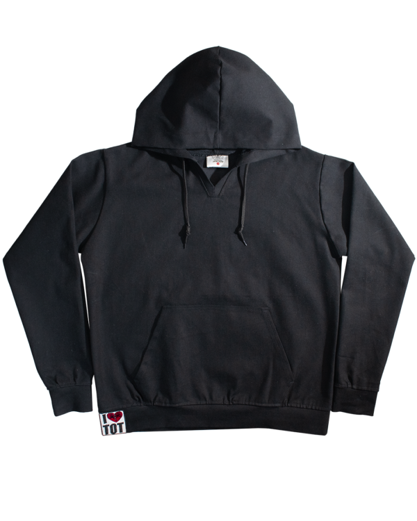 TOTxAKIRO BLACK DENIM HOODIE