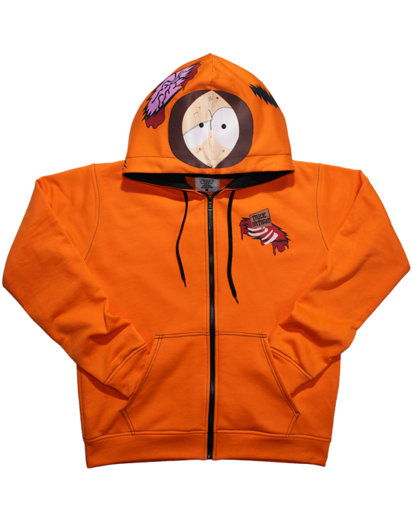 TOTs ZIP UP HOODIE ORANGE ZOMBIE